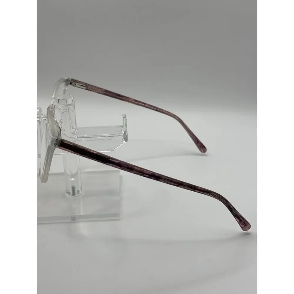 Phoebe P322 Clear Purple Eyeglasses 54-17-140 Square Women's Frames Vintage
